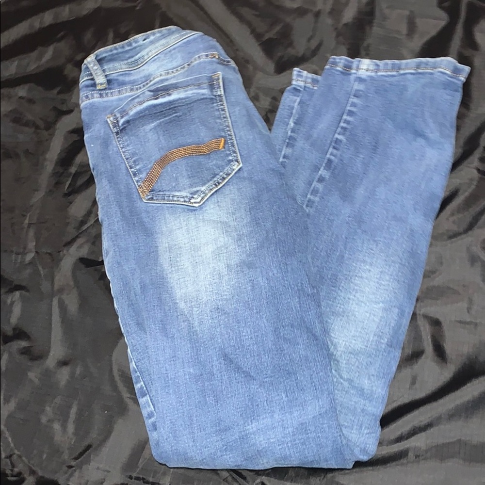 Slim Straight Blue Jeans